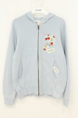画像1: PINK HOUSE / CHELSEA　チェリーハートワッペン使いZIPパーカー 3(M) サックス O-26-08-08-056-LO-TO-OW-OS (1)