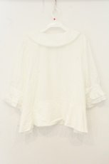 画像3: Eri Aino's collaboration / マノンローズ　ブラウス 6L シロ O-26-08-08-062-LO-BL-OW-OS (3)