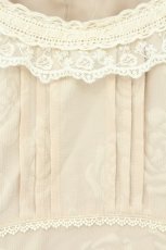 画像2: Eri Aino's collaboration / AINジャガードワンピース 6L ベージュ O-26-08-08-066-LO-OP-OW-OS (2)