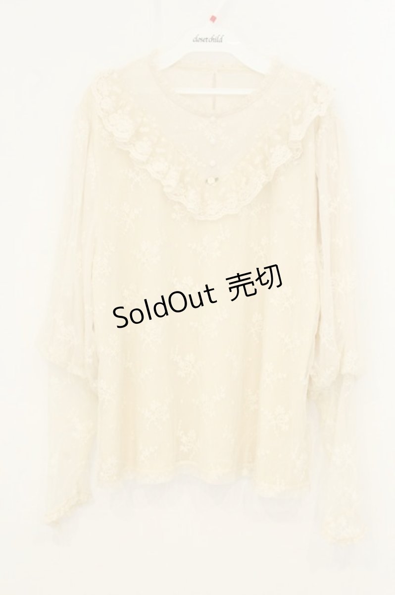 画像1: Eri Aino's collaboration / TT*AINパフSレースPO　マノンローズ　プルオーバー 6L ベージュ O-26-08-08-067-LO-TO-OW-OS (1)