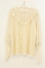 画像1: Eri Aino's collaboration / TT*AINパフSレースPO　マノンローズ　プルオーバー 6L ベージュ O-26-08-08-067-LO-TO-OW-OS (1)