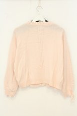 画像4: axes femme / リボン釦編み上げニットカーディガン F ピンク O-26-08-08-068-AX-TO-OW-OS (4)