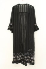 画像3: axes femme / ミュルーズ刺繍シアーガウン M クロ O-26-08-08-073-AX-TO-OW-OS (3)