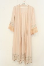 画像1: axes femme / ミュルーズ刺繍シアーガウン M ピンク O-26-08-08-074-AX-TO-OW-OS (1)