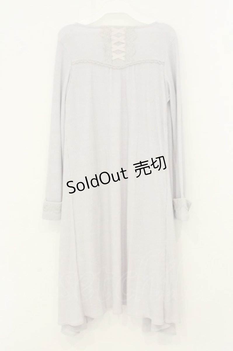画像3: axes femme / 後ろレースアップトッパーカーディガン M グレー O-26-08-08-075-AX-TO-OW-OS (3)