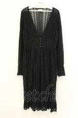 画像1: axes femme / レースロングカーディガン M クロ O-26-08-08-080-AX-TO-OW-OS (1)