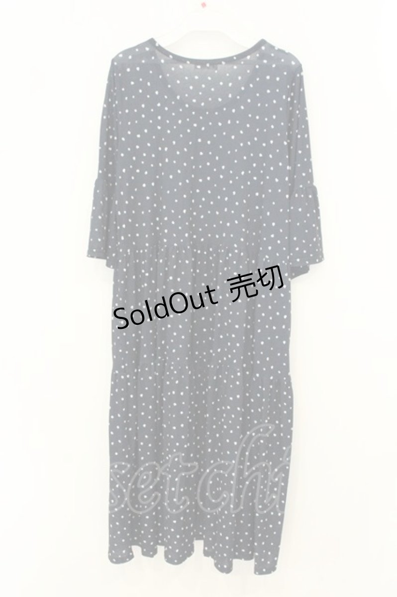 画像3: axes femme / ドットワンピース M ネイビー O-26-08-08-084-AX-OP-OW-OS (3)
