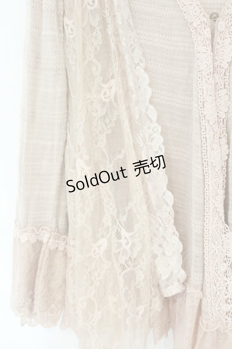 画像2: axes femme / レーストッパーカーデ M ピンク O-26-08-08-086-AX-TO-OW-OS (2)