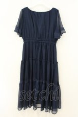 画像3: axes femme / ティアードワンピース M ネイビー O-26-08-08-087-AX-OP-OW-OS (3)