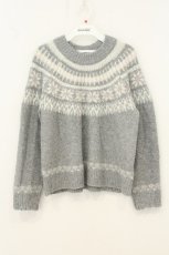 画像1: axes femme / 雪柄フェアアイルニット F グレー O-26-08-08-088-AX-TO-OW-OS (1)