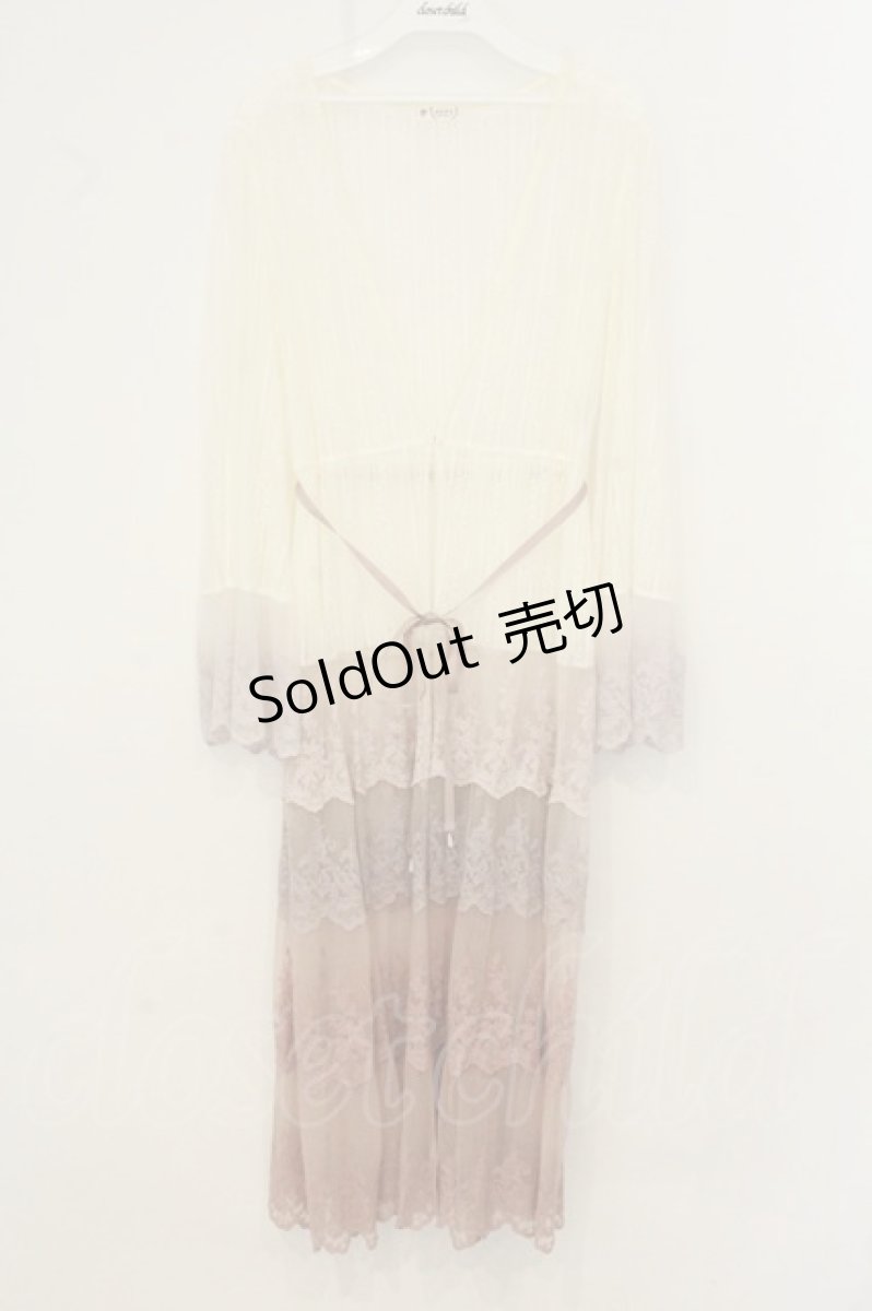 画像1: axes femme / グラデーションレースガウン M ピンクグラデ O-26-08-08-095-AX-TO-OW-OS (1)