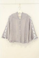 画像1: axes femme POETIQUE / 裏ボアニットポンチョ M ラベンダー O-26-08-08-012-AX-JA-IG-OS (1)