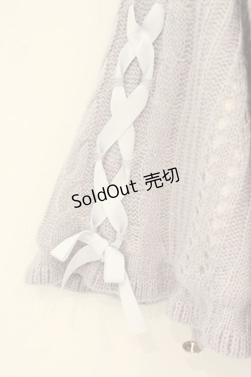 画像3: axes femme POETIQUE / 裏ボアニットポンチョ M ラベンダー O-26-08-08-012-AX-JA-IG-OS (3)