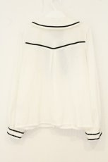 画像3: axes femme kawaii / ストライプリボンブラウス M シロ×ネイビー O-26-08-08-015-AX-BL-IG-OS (3)