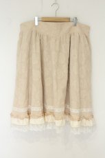 画像1: Eri Aino's collaboration / マノンローズ スカート 6L ベージュ O-26-08-09-044-LO-SK-OW-OS (1)