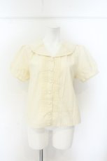 画像1: Physical Drop / 半袖セーラーブラウス  アイボリー O-26-08-09-009-LO-BL-IG-OS (1)