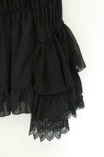 画像3: ATELIER PIERROT / ローズオフショルダーシャーリングブラウス  ブラック O-26-08-09-012-EL-BL-IG-OS (3)