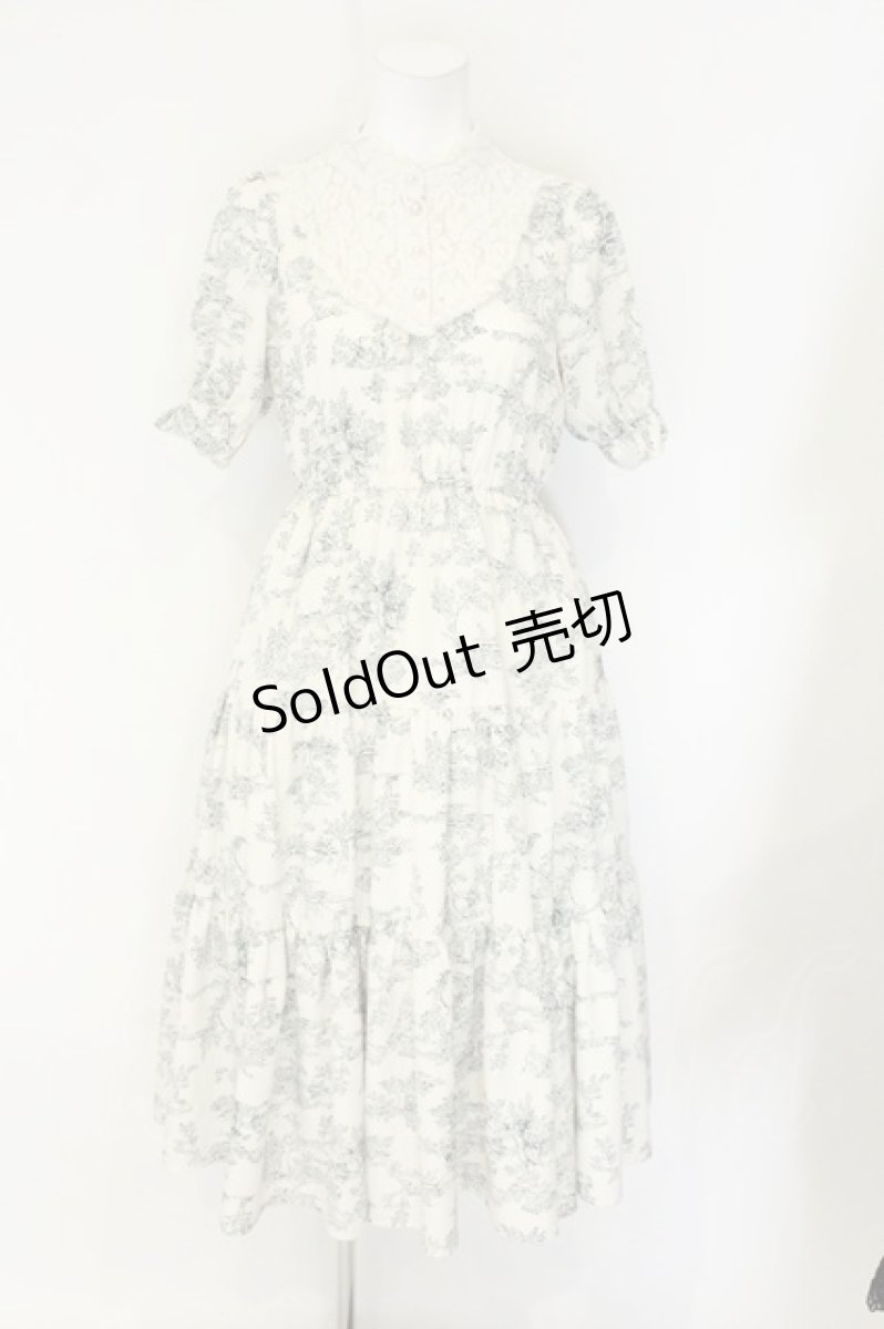 画像1: m petit by misako / TT*AMトワルドジュイワンピース S シロ O-26-08-09-021-LO-OP-IG-OS (1)