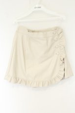 画像1: MILK / Wrap レザーキュロット  アイボリー O-26-08-09-003-ML-PA-IG-OS (1)