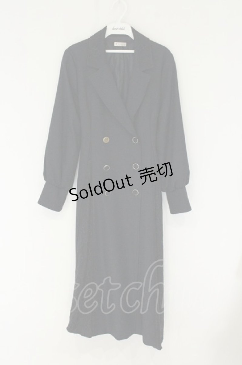 画像1: axes femme / ダブルブレストロングコート  ネイビー O-26-08-09-023-AX-CO-IG-OS (1)