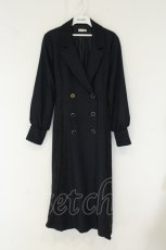 画像1: axes femme / ダブルブレストロングコート  ネイビー O-26-08-09-023-AX-CO-IG-OS (1)