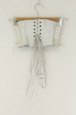 画像3: ATELIER PIERROT / Grim Shadows Corset  ホワイト＊シルバー O-26-08-09-026-EL-ZA-IG-OS (3)