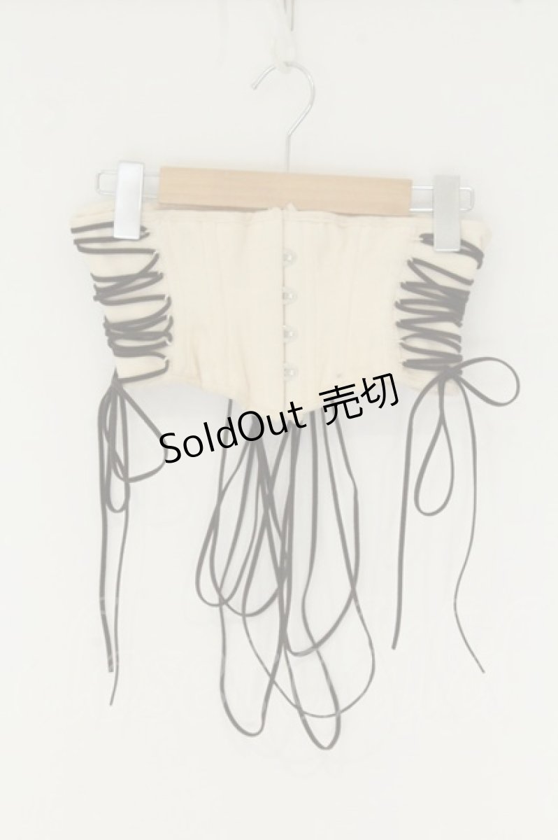 画像1: ATELIER PIERROT / Decay Gauze Corset（ディケイガーゼコルセット）  アイボリー O-26-08-09-027-EL-TO-IG-OS (1)