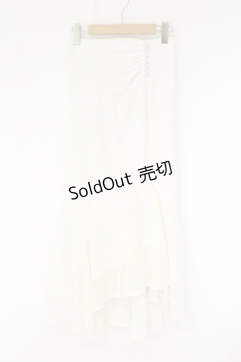 画像1: axes femme POETIQUE / シフォン切替マーメイドスカート  シロ O-26-08-09-004-AX-SK-IG-OS (1)