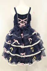 画像5: BABY,THE STARS SHINE BRIGHT / Eternal Ribbon Featheryジャンパースカート  コン×チェリーピンク O-26-08-10-002-BA-OP-OW-OS (5)