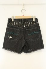画像3: MINT NeKO / スタッズデニムショートパンツ  グレー O-26-08-10-027-HN-PA-IG-OS (3)