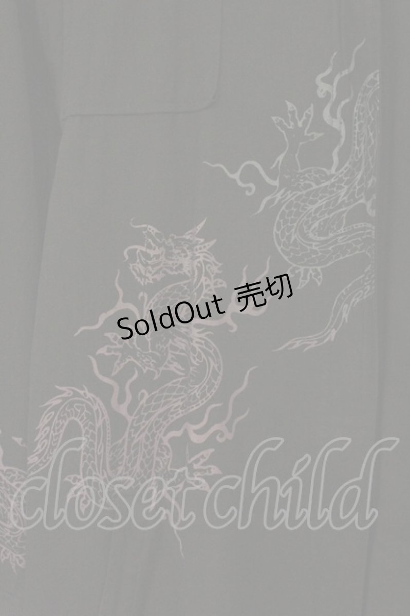 画像2: gouk / チャイナボタンジップアップフードジャケット  ブラック×レッド O-26-08-10-029-GO-JA-IG-OS (2)
