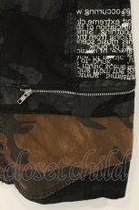 画像3: h.ANARCHY / ウェスタンシャツ風半袖プリントワンピース  ブラック O-26-08-10-030-HN-OP-IG-OS (3)