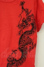 画像2: gouk / 龍プリントTシャツ  レッド O-26-08-10-040-GO-TS-IG-OS (2)