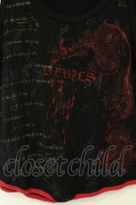 画像2: h.ANARCHY / 龍プリントタンクトップ  ブラック×レッド O-26-08-10-052-HN-TO-IG-OS (2)