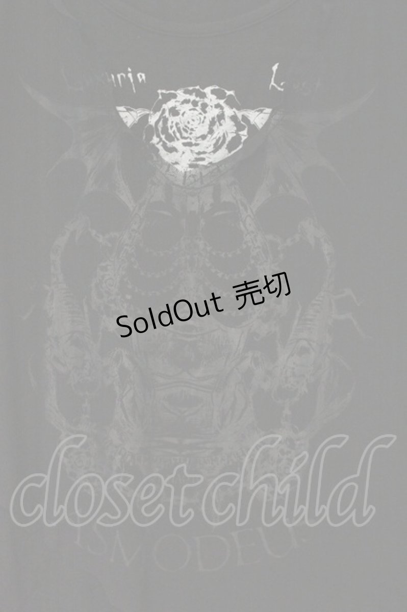 画像2: Sixh / チュールレイヤードTシャツ  ブラック O-26-08-10-053-HN-TO-IG-OS (2)