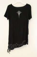 画像3: Sixh / チュールレイヤードTシャツ  ブラック O-26-08-10-053-HN-TO-IG-OS (3)