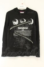 画像1: h.ANARCHY / スカルジップフードカットソー  ブラック O-26-08-10-054-HN-TO-IG-OS (1)