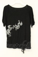 画像4: gouk / レースアップデザインTシャツ  ブラック O-26-08-10-055-GO-TS-IG-OS (4)