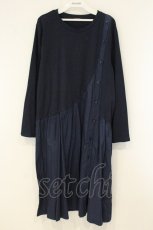 画像1: axes femme / ボタン配色ワンピース M ネイビー O-26-08-10-013-AX-OP-OW-OS (1)