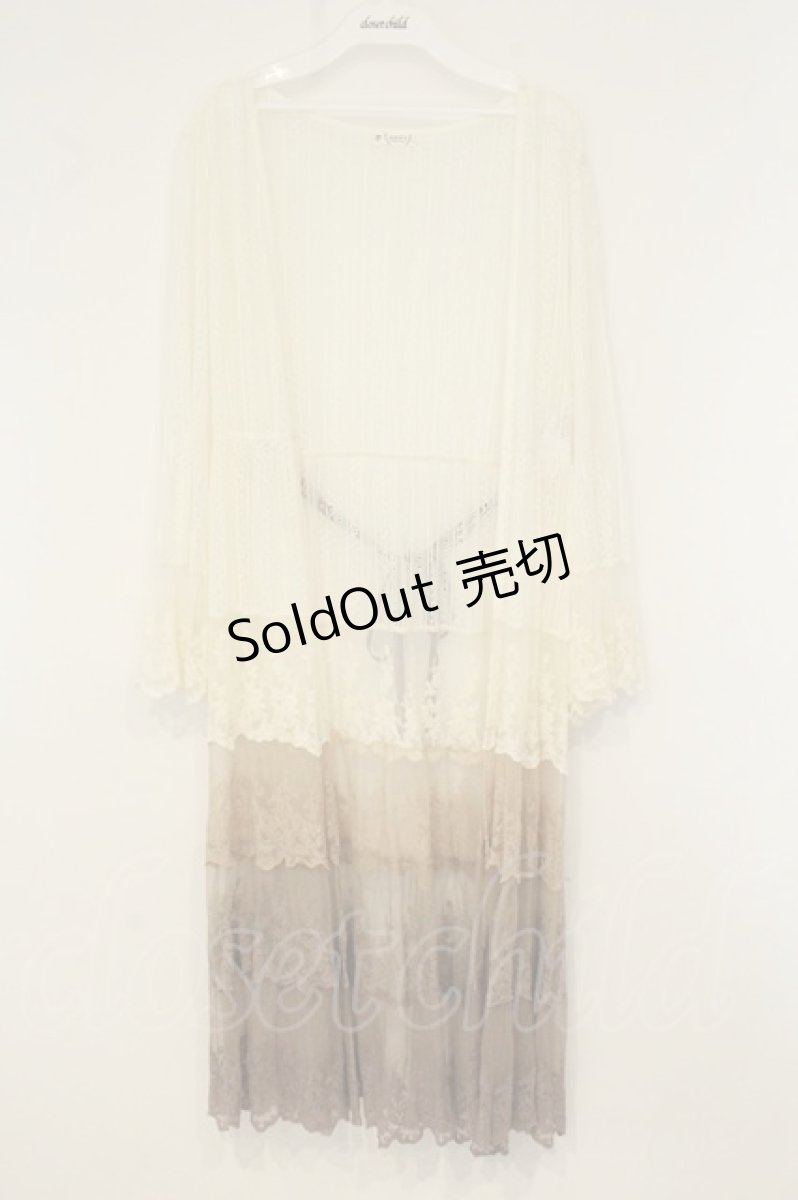 画像1: axes femme / グラデーションレースガウン M ベージュ O-26-08-10-014-AX-TO-OW-OS (1)