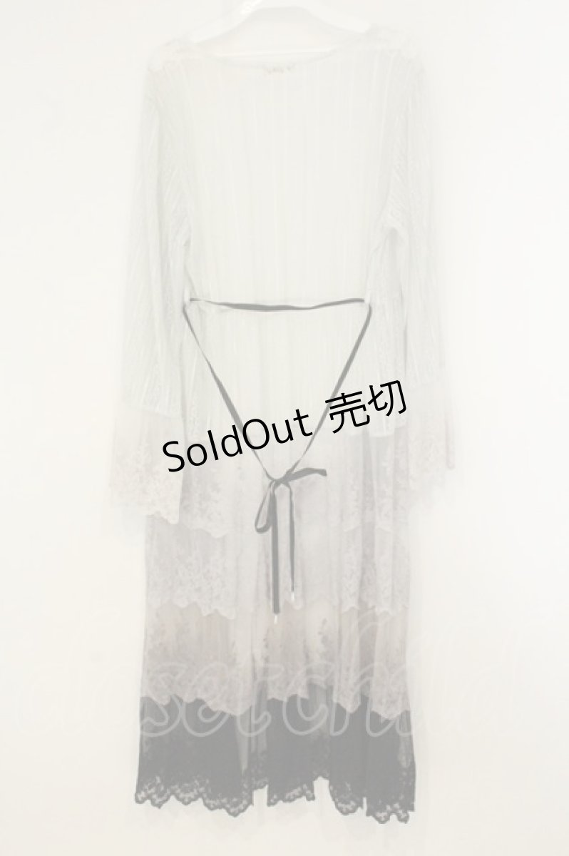 画像3: axes femme / グラデーションレースガウン M グレー O-26-08-10-015-AX-TO-OW-OS (3)