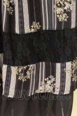 画像2: axes femme / ミュルーズ染織美術館コラボ/重ね着風ロングワンピース M ネイビー×パープル O-26-08-10-018-AX-OP-OW-OS (2)