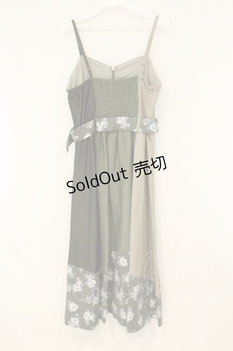 画像3: axes femme / パッチワークワンピース M グリーン O-26-08-10-021-AX-OP-OW-OS (3)