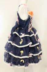画像4: BABY,THE STARS SHINE BRIGHT / Eternal Ribbon Featheryジャンパースカート  コン×チェリーピンク O-26-08-10-002-BA-OP-OW-OS (4)