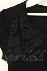 画像2: BPN / レース配色パフスリTシャツ M クロ O-26-08-11-030-GO-TO-IG-OS (2)