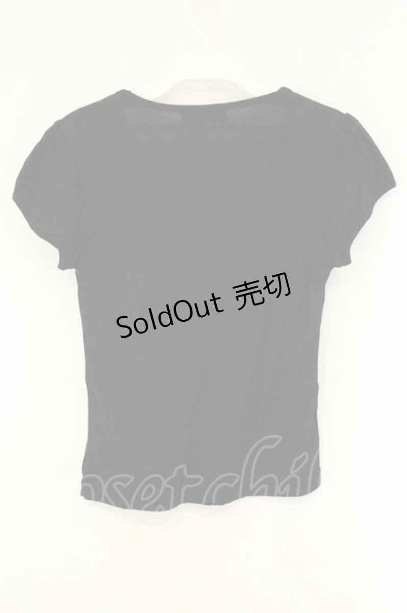 画像3: BPN / レース配色パフスリTシャツ M クロ O-26-08-11-030-GO-TO-IG-OS (3)