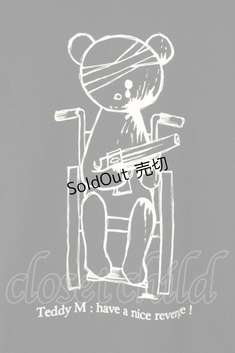 画像2: PEACE NOW / くまプリントTシャツ M ブラック O-26-08-11-033-PU-TS-IG-OS (2)