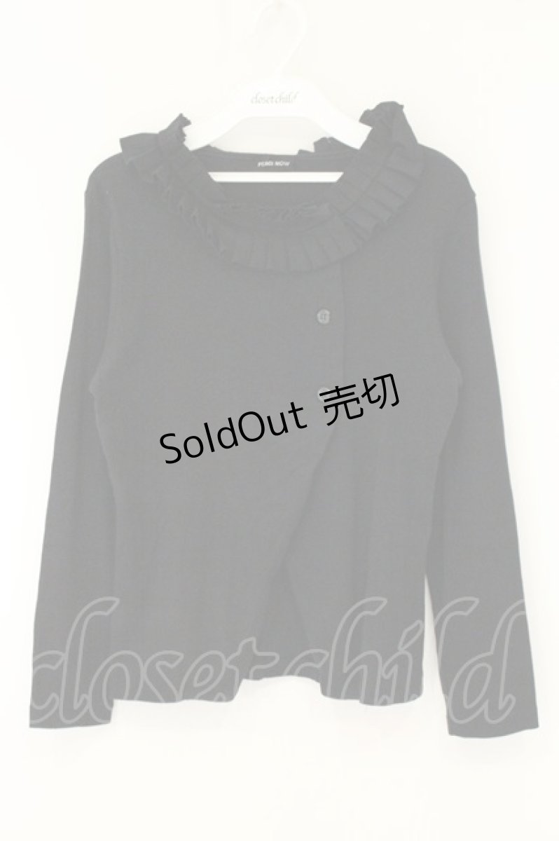 画像1: PEACE NOW / フリルネックカットボレロ M ブラック O-26-08-11-035-PU-TO-IG-OS (1)