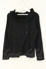 画像1: PEACE NOW / フリルネックカットボレロ M ブラック O-26-08-11-035-PU-TO-IG-OS (1)