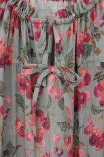 画像2: Jane Marple Dans Le Salon / Winter cherries drawstring dress（ウィンターチェリードローストリングドレス） M グリーン O-26-08-11-038-JM-OP-IG-OS (2)